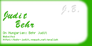 judit behr business card